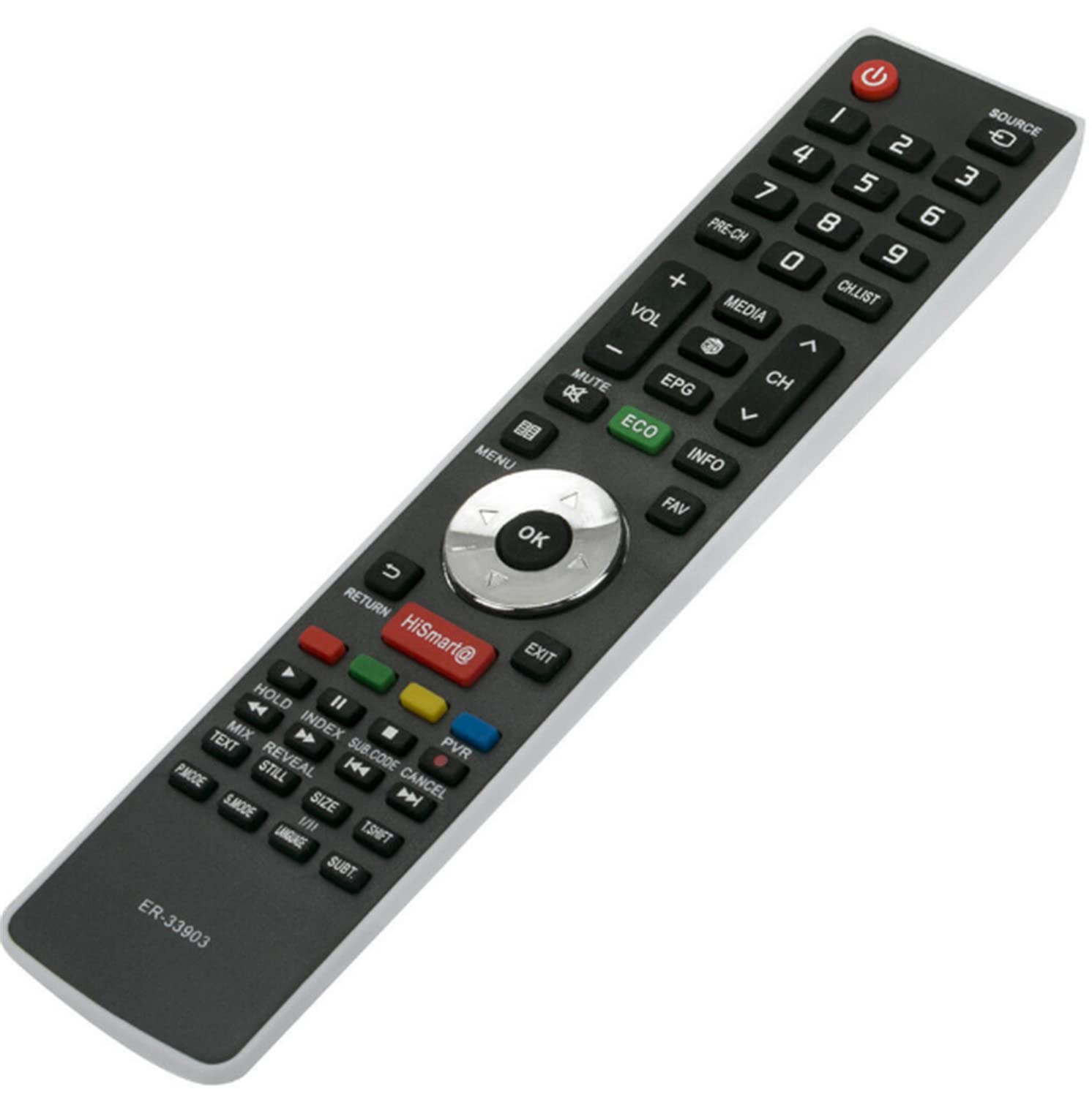 EN-32961HS EN32961HS 交換用リモコン 対応機種: Hisense TV N42K391 N50K391 N55K391 LTD-N42K391 LTD-N50K391 LED-D65T880IXG3D LED-D42T770IX Amazon.com: New EN-32961HS EN32961HS Replacement Remote